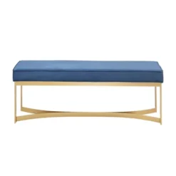 Secor Upholstered Accent Bench With Metal Base - Martha Stewart -Furniture Specialty Store GUEST 32f5797f 101f 4baa 932b 83993bd571e7