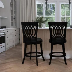 25" Van Draus Swivel Counter Height Barstool Metal/Black - Hillsdale Furniture -Furniture Specialty Store GUEST 3374d7f7 2d35 4b8a 872d 63d44d6be676