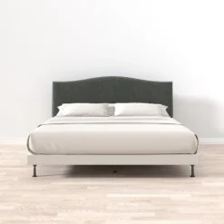 Glenwillow Home Kameli Nailhead Trim Camelback Upholstered Headboard -Furniture Specialty Store GUEST 3476d991 bc66 4278 8403 99bfcf85680c