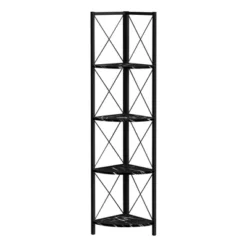 59.25" 4 Tier Mix Material X Design Etagere Bookcase - EveryRoom -Furniture Specialty Store GUEST 34cb3ae8 48e6 4214 86f5 4fb7b53786b5