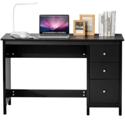 Computer Desk Study Writing Desk Home Office Workstation With 3 Drawers WhiteBlack -Furniture Specialty Store GUEST 35566e8c 56e3 4470 a6bd 0a34d1d5012a