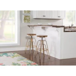 Metal And Wood Stools - Linon -Furniture Specialty Store GUEST 35f72f1c 8e92 4b94 a4cb bae133d0295d