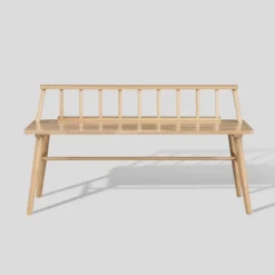 Transitional Low-Back Spindle Entryway Bench - Saracina Home -Furniture Specialty Store GUEST 367340e7 8daf 4aa5 ae9a f160a510b920