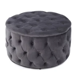 Zelfa New Velvet Ottoman - Christopher Knight Home -Furniture Specialty Store GUEST 36dd17c0 c1d0 4aac 8828 2c0d1f825e86