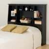 Full/Queen Tall Slant Back Bookcase Headboard - Prepac -Furniture Specialty Store GUEST 375ffec3 9f4d 48cc 9e23 85cb891474c0