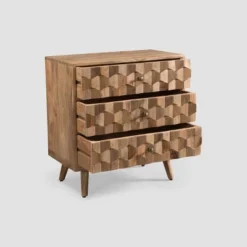 Latona MidCentury Modern 3 Drawer Chest Natural - Christopher Knight Home -Furniture Specialty Store GUEST 3825c333 88bb 4732 bde7 f0e5af37a66c
