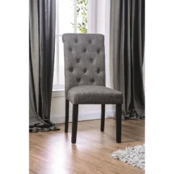 2pc Hepburn Scroll Back Side Chairs - HOMES: Inside + Out