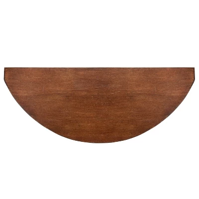2pc Maxfield Round Wall Shelf Set Walnut Brown - Kate & Laurel All Things Decor 6 2pc Maxfield Round Wall Shelf Set Walnut Brown - Kate & Laurel All Things Decor - Image 4