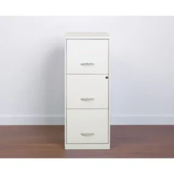 Space Solutions 18 Inch 3 Drawer Vertical Organizer Cabinet For Office, White -Furniture Specialty Store GUEST 38e359ba 4e4f 4dc0 9266 fed0567d5dc4