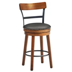 Costway Set Of 2/4 BarStool 25.5'' Swivel Counter Height Dining Chair With Rubber Wood Legs -Furniture Specialty Store GUEST 39519f99 03af 44e3 aa6f c6912f53aee6