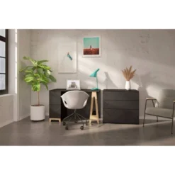 Atypik Desk With 3 Drawer File Cabinet - Nexera -Furniture Specialty Store GUEST 3998eef8 41d0 47c3 9cac 4caefb5a8622