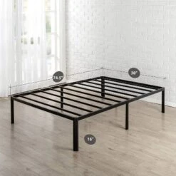 16" Van Metal Platform Bed Frame With Steel Slat Support Black - Zinus -Furniture Specialty Store GUEST 39e7db9d d028 4668 ac84 18d45d0b338d
