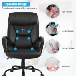 Costway Big & Tall 500lb Massage Office Chair E Xecutive PU Leather Computer Desk Chair -Furniture Specialty Store GUEST 3b6dfcbb 546e 41ec ac9c 91df8302a1c1