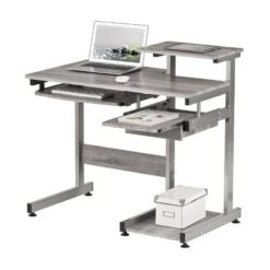 Complete Computer Workstation Desk Gray - Techni Mobili -Furniture Specialty Store GUEST 3b9f946f 5bee 428f b78d 721ef827e0bb