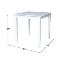 Solid Wood 30 " Square Dining Height Table White - International Concepts 9 Solid Wood 30 " Square Dining Height Table White - International Concepts -Furniture Specialty Store GUEST 3c39edfe 97d9 48b3 a30d 8163555a4fa0