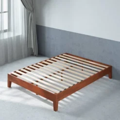 12" Wen Deluxe Wood Platform Bed Frame Cherry - Zinus -Furniture Specialty Store GUEST 3cc584de 98c7 488e bcd4 112a93ce2ee3