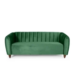 Richland Modern Glam Velvet Channel Stitch 3 Seater Sofa - Christopher Knight Home -Furniture Specialty Store GUEST 3d1c928e b440 45a6 b2eb 665c67b0234c