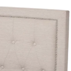 Queen Taylor Modern And Contemporary Fabric Upholstered Gas Lift Platform Bed Light Beige - Baxton Studio 15 Queen Taylor Modern And Contemporary Fabric Upholstered Gas Lift Platform Bed Light Beige - Baxton Studio -Furniture Specialty Store GUEST 3d3c1af4 afb9 4559 9001 93478c88a451