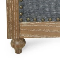 Saragus Chesterfield Tufted 3 Seater Sofa With Nailhead Trim Charcoal/Dark Brown - Christopher Knight Home -Furniture Specialty Store GUEST 3de5c2e2 cc0c 47ff a45d 88a520118128