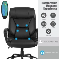 Costway Big & Tall 500lb Massage Office Chair E Xecutive PU Leather Computer Desk Chair -Furniture Specialty Store GUEST 3e8c8118 2f29 4152 8b74 121cd12ac366
