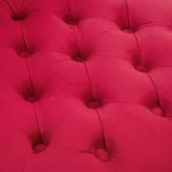 HOMCOM High Back Accent Chair, Upholstered Armless Chair, Retro Button-Tufted Royal Design With Thick Padding And Rubberwood Leg, Crimson Red -Furniture Specialty Store GUEST 3eebe4b7 8f46 404f a19d f9efff4a0539