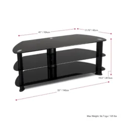 Corner TV Stand For TVs Up To 60" CorLiving Black -Furniture Specialty Store GUEST 3ef6fb50 0fdb 4241 8e11 189fbad75a27