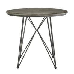 42" Nowell Round Counter Height Table Iron/Gray Finish - Inspire Q
