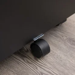 HOMCOM 3 Drawer Storage Cabinet, Mobile Desk Cabinet Under Desk With Wheels, Printer Stand For Home Office, Black -Furniture Specialty Store GUEST 3f93ce27 3019 4528 9412 8e20d24a938f