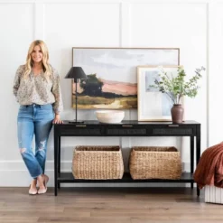 East Bluff Woven Drawer Console Table - Threshold™ Designed With Studio McGee -Furniture Specialty Store GUEST 3fbfc6cc 1762 479f 85f6 5816e3ff493f