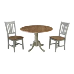 42" Mase Dual Drop Leaf Table With 2 San Remo Side Chairs - International Concepts -Furniture Specialty Store GUEST 40244257 4bec 4c7a 8d6c 6ea03ac3b565