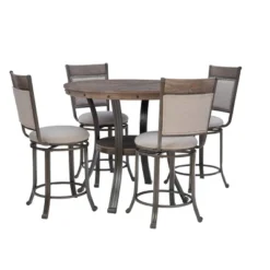 5pc Angelo Counter Height Dining Set - Powell -Furniture Specialty Store GUEST 4071d8b5 4756 4a68 9688 2f3c333f21c6
