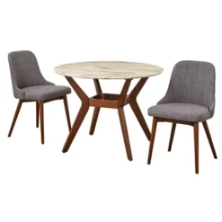 3pc Saville Dining Set Gray - Buylateral -Furniture Specialty Store GUEST 40d47534 c613 4829 846a 6771c5a4dbdf