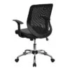Flash Furniture Mid-Back Mesh Tapered Back Swivel Task Office Chair With LeatherSoft Seat, Chrome Base And T-Arms 1 Flash Furniture Mid-Back Mesh Tapered Back Swivel Task Office Chair With LeatherSoft Seat, Chrome Base And T-Arms -Furniture Specialty Store GUEST 413920c7 4f2a 4be0 a51f 5b8f48886685