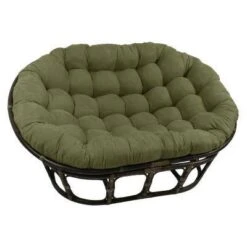63"x45" Double Papasan With Micro Suede Cushion - International Caravan -Furniture Specialty Store GUEST 413f02ab b527 4e97 a9e3 b7ec0e606d5e