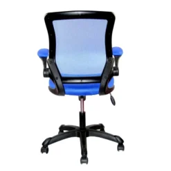 Mesh Task Office Chair With Flip Up Arms Blue - Techni Mobili -Furniture Specialty Store GUEST 42b14371 a85e 4a2e acb1 bc877fb3f266