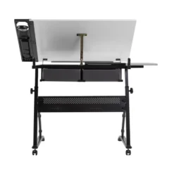 Core Drawing Table And Stool Set Charcoal Black/White - Studio Designs -Furniture Specialty Store GUEST 42c5e676 b854 4a55 9f40 6bc1c13b0895