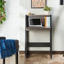 Tella Contemporary Storage Desk Dark Gray - HOMES: Inside + Out -Furniture Specialty Store GUEST 438312eb 055e 4a50 965b 1478eb2a296b