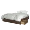 Alibi Storage Bed And Headboard Set Queen Walnut - Nexera