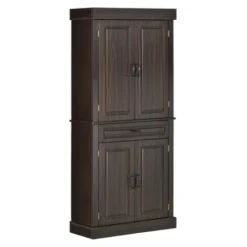 HOMCOM 71" Freestanding Kitchen Pantry With 4 Doors, And 2 Large Cabinets, Tall Storage Cabinet With Wide Drawer For Kitchen Dining Room -Furniture Specialty Store GUEST 43ae11fd 5bbf 40cf b482 8867a2e5f2b8