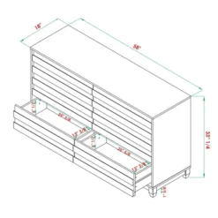 Ilya Solid Wood Modern Panel Front 6 Drawer Dresser - Saracina Home -Furniture Specialty Store GUEST 444194b5 0b39 45be 9090 0d7dbeceade2