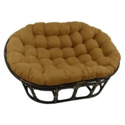 63"x45" Double Papasan With Micro Suede Cushion - International Caravan -Furniture Specialty Store GUEST 44898de4 8509 463f 91f0 a6e320e53d62