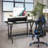 Tangkula Gaming Desk& Massage Gaming Chair Set Gamer Workstation With Headphone Hook -Furniture Specialty Store GUEST 44d50de3 718a 40d4 b4d8 8ed62b6febce