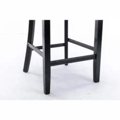 Set Of 2 Velvet Upholstered Barstools With Button Tufted Decoration, Chrome Nailhead Trim And Wooden Legs-ModernLuxe 22 Set Of 2 Velvet Upholstered Barstools With Button Tufted Decoration, Chrome Nailhead Trim And Wooden Legs-ModernLuxe -Furniture Specialty Store GUEST 44ee0911 44d4 467e 9190 614b9f0432e1