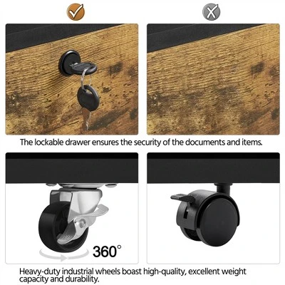 Yaheetech Vintage File Cabinet File Storage Organizer For Home And Office 7 Yaheetech Vintage File Cabinet File Storage Organizer For Home And Office - Image 5