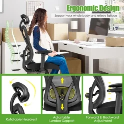 Costway Ergonomic High Back Mesh Office Chair W/ Adjustable Lumbar Support -Furniture Specialty Store GUEST 4842edd5 c30c 4716 90fe a6c690a23ba2