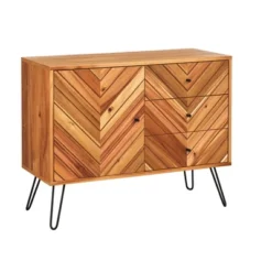 Alexandria 1 Door 3 Drawers Buffet Oak - Lifestorey -Furniture Specialty Store GUEST 484eb184 255d 41e8 b24b da6b3e060a0b