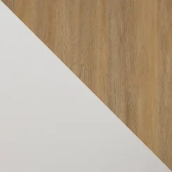 Modern 2 Door TV Stand For TVs Up To 65" Solid White/Coastal Oak/White - Saracina Home -Furniture Specialty Store GUEST 486629d9 586f 484c 8677 69ab1b449b80