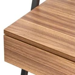 3pc Denton Ladder Desk And Shelf Walnut/Black - Buylateral -Furniture Specialty Store GUEST 495422f2 14c5 454e ae48 251ff3b609d3