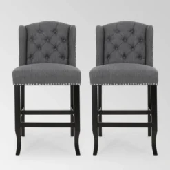 Set Of 2 Foxcroft Wingback Counter Height Barstools - Christopher Knight Home -Furniture Specialty Store GUEST 496e7b36 5454 4c8d b1e0 0b859546dee7