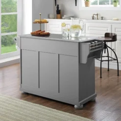 Alexandria Stainless Steel Top Kitchen Island/Cart Gray/Stainless Steel - Crosley -Furniture Specialty Store GUEST 4ab0d9a7 adc7 48f3 b1cd 6e6d020b258d